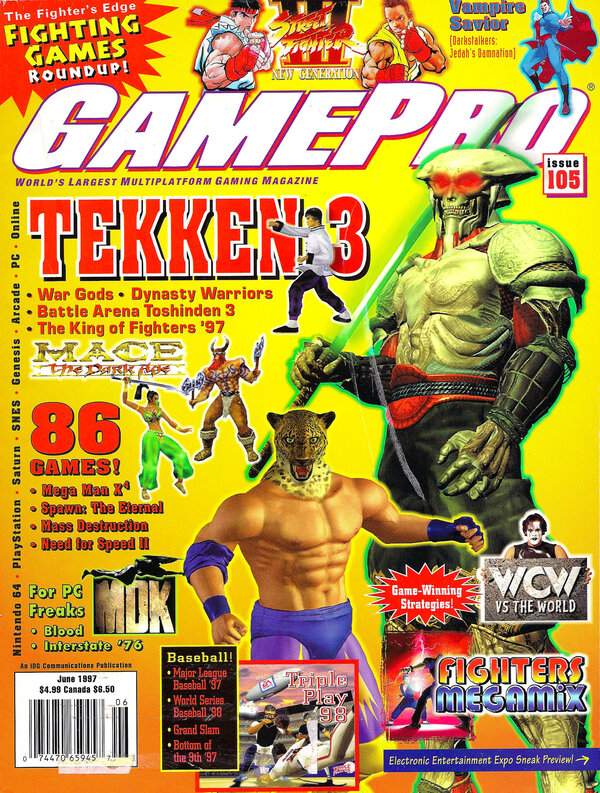 GamePro 105 (Jun 1997) Tekken 3 cover